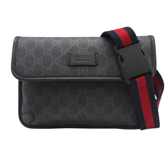 GUCCI Other - GUCCI GG Supreme PVC and Leather Body Bag 598113, available in black, gray, n...